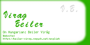 virag beiler business card